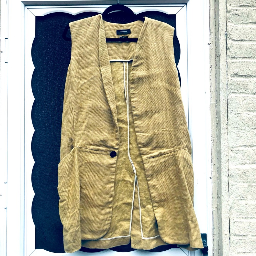 Vintage Isabel Marant Vest/Waistcoat. Soft Yellow.